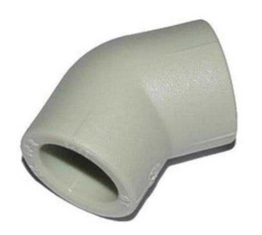 Уголок PP-R 45° KAS 9614050 50 мм - 1