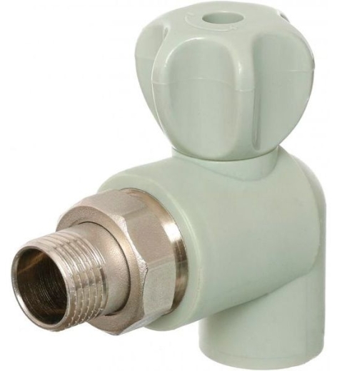Кран радиаторный PP-R угловой KAS 9633702 1/2" - 1