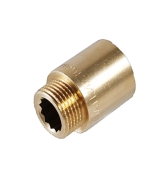 Подовжувач латунний посилений General Fittings 1/2 ВЗ Подовжувач латунний посилений General Fittings 1/2 ВЗ