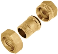 Американка латунна General Fittings пряма з ущільненням ВЗ Американка латунна General Fittings пряма з ущільненням ВЗ