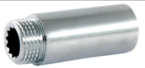Подовжувач посилений General Fittings хром 1/2 ВЗ Подовжувач посилений General Fittings хром 1/2 ВЗ